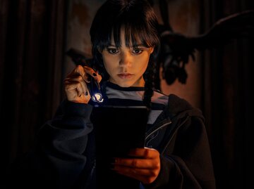 Jenna Ortega als Wednesday in der beliebten Netflix-Serie "Wednesday" | © Netflix