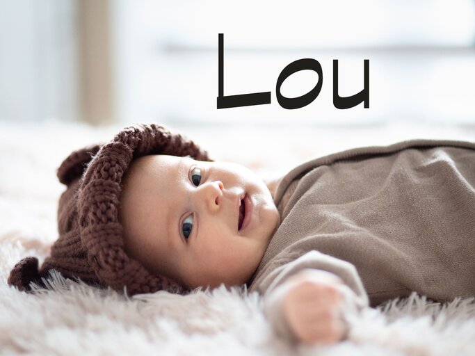 Süßes Baby mit dem Mädchennamen Lou | © iStock | Pavlina Popovska