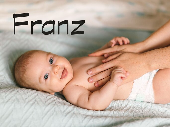 Süßes Baby mit dem Namen Franz | © iStock | Polina Strelkova